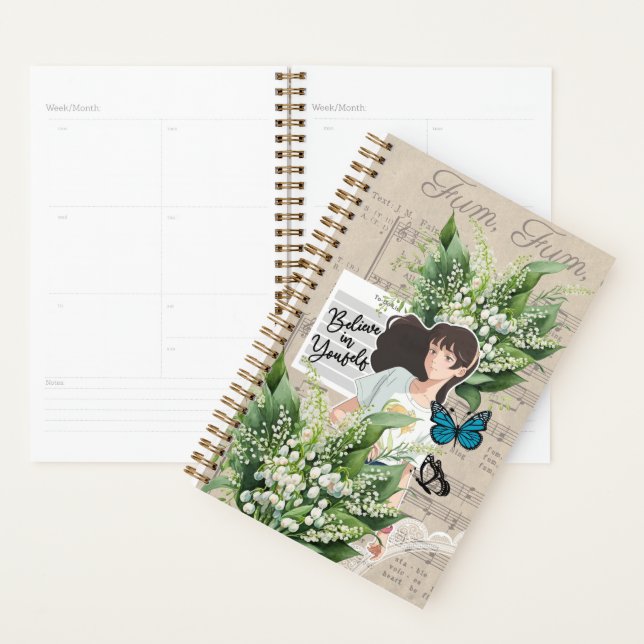 Agenda Collage Art May, Lily of the Valley (Demostración)
