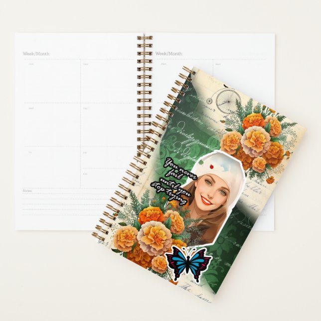 Agenda Collage Art Octubre, Marigold (Demostración)