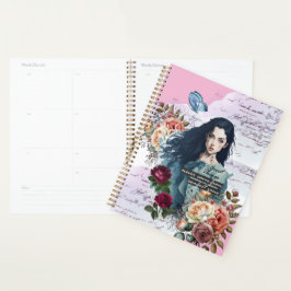 Agenda Collage Art Rose