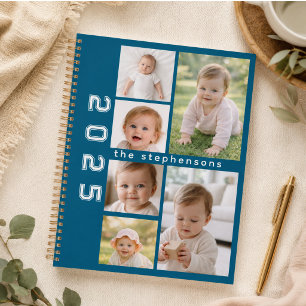 Agenda Collage de 6 fotos personalizadas modernas