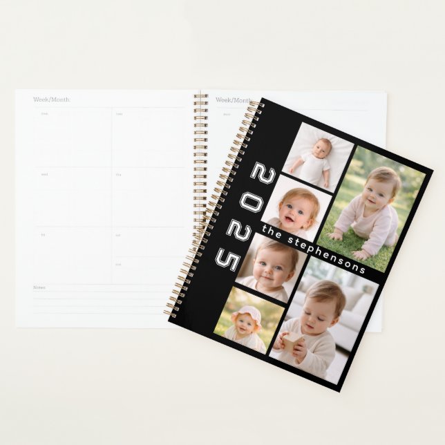 Agenda Collage de 6 fotos personalizadas modernas (Demostración)
