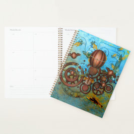 Agenda Collage de artes de vapor Aqua Copper