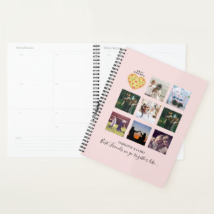 Agenda Collage de fotos BFF Regalos Dusty PIZZA Pink Amig