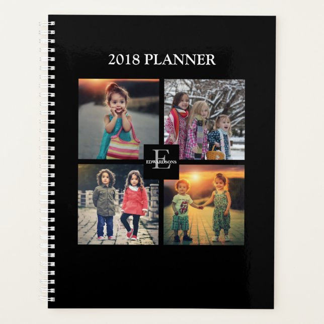 Agenda collage de fotos de la familia de personalizados d (Anverso)