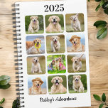 Agenda Collage de fotos de perro Mascota personalizado mo<br><div class="desc">planificador de calendario de collage de fotos de mascotas personalizados para su mejor amigo. ¡Mantenga todas sus citas con perros, ya sean sus visitas veterinarias, citas para jugar al cachorro, preparación de perros o entrenamiento todos organizados, cada mascota merece un planificador fotográfico mascota personalizado! Nuestro planificador de fotos para perros...</div>