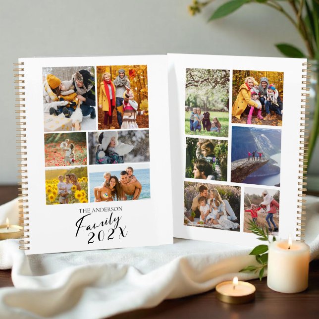 Agenda collage de fotos de Personalizado familiar de 2025 (Subido por el creador)