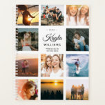 Agenda Collage de fotos personalizado nombre Instagram mo<br><div class="desc">Este monótono y moderno fotógrafo amigable en Instagram tiene espacio para tu nombre personalizado, así como para tu profesión o el nombre de la escuela. Personalizar con tus fotos favoritas y comienza el año con un planificador personalizado que seguramente aliviará tu día. Espacio para 11 fotos en la parte delantera...</div>
