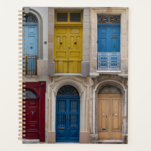 Agenda Collage de puertas delanteras de colores