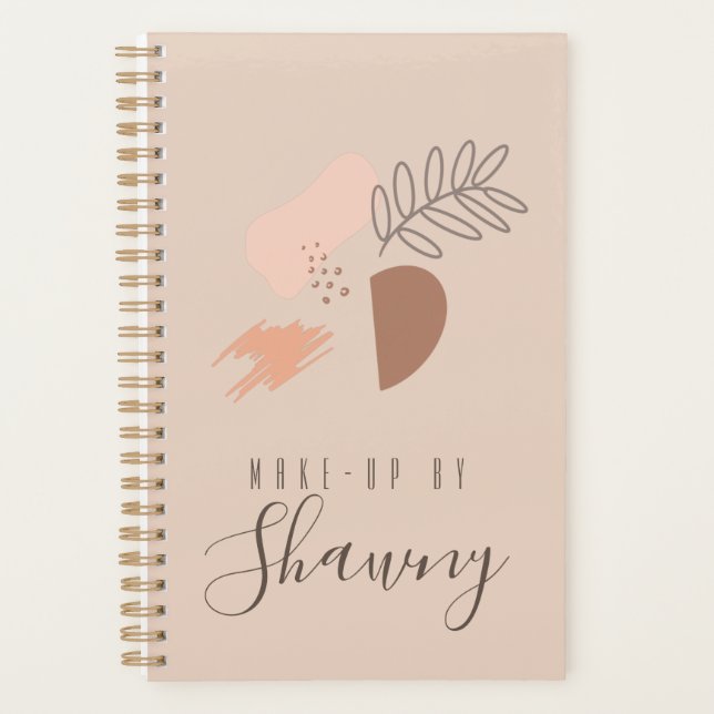 Agenda Collage Earth Tone Makeup Artist Salon Beauty (Anverso)