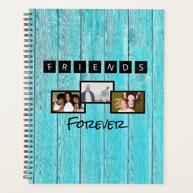 Agenda Collage personalizado de fotos de plantillas de dí (Anverso)