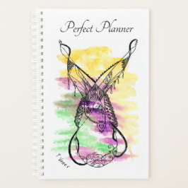 Agenda Collar de fantasía verde morado rosado