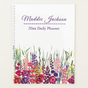 Agenda Colocación Multifloral Elegante Con Personalizació