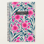 Agenda Color de agua rosa inspirado   azul de flores botá<br><div class="desc">Patrón floral azul y rosa inspirado en las acuarelas</div>