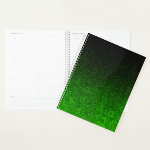 Agenda Color de caída y gradiente de Purpurina negro