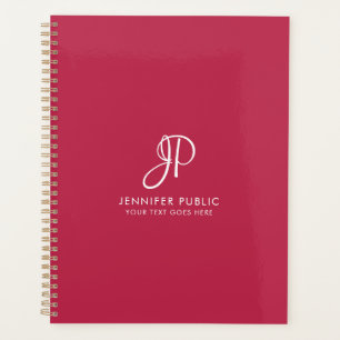Agenda Color de tendencia de plantilla de monograma Viva