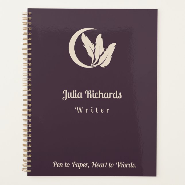 Agenda Color del escritor Dusky (Anverso)