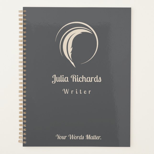 Agenda Color del escritor Dusky (Anverso)