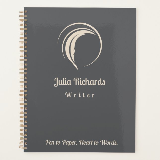 Agenda Color del escritor Dusky (Anverso)