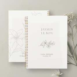 Agenda Color marfil | Moda Minimalista floral
