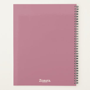 Agenda Color minimalista anual vintage liso