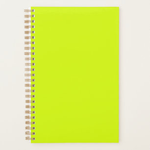 Agenda color sólido amarillo Chartreuse