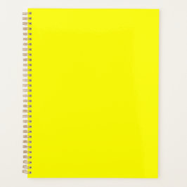 Agenda Color sólido neón amarillo | Clásica