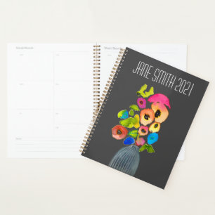 Agenda Colores de agua flojos de color floral