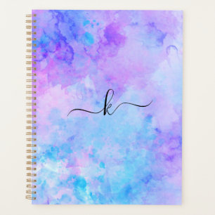 Agenda Colores de color morado y turquesa