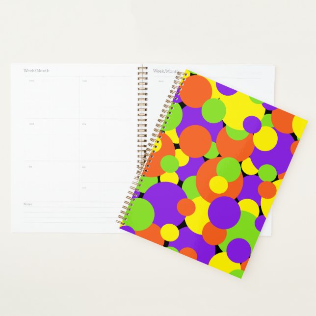 Agenda Colores de Halloween | Círculos | (Demostración)