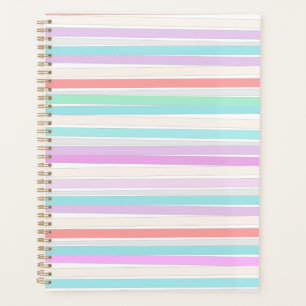 Agenda Colores de verano de primavera en rayas