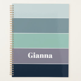 Agenda Colores de verano personalizado bandas de bloques 
