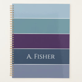 Agenda Colores de verano personalizado bandas de bloques 