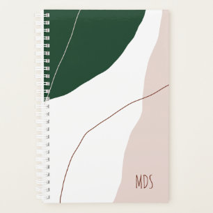 Agenda Colores geométricos pastel abstractos modernos y