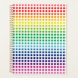 Agenda Colores modernos de gradiente de arcoiris con un p