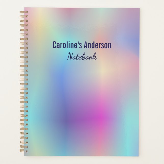 Agenda colores pastel irrisorios (Anverso)
