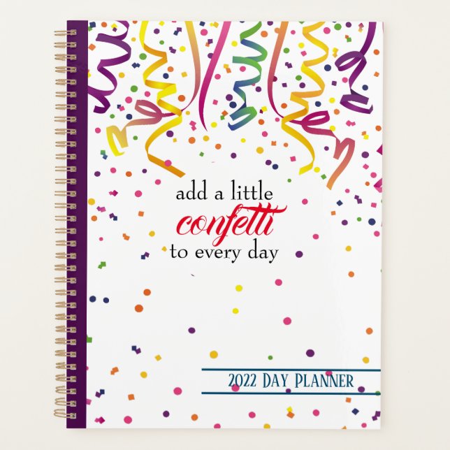 Agenda Colorful Confetti Planner (Anverso)
