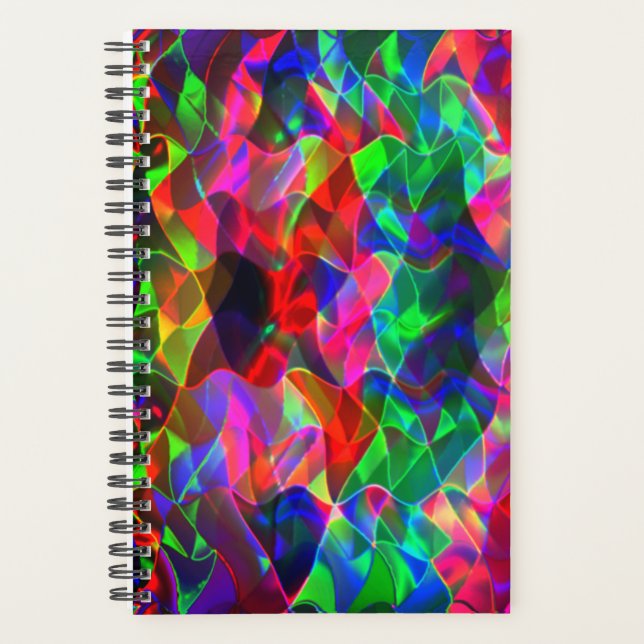Agenda Colorful curved triangles or colored undulations. (Anverso)