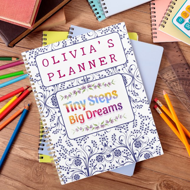 Agenda Colorful Cute Floral Custom Name  (Subido por el creador)