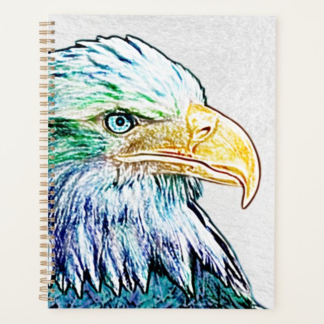 Agenda Colorful Eagle Sketch (Anverso)