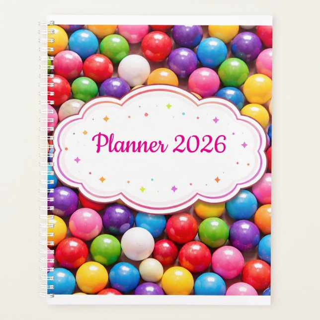 Agenda Colorful Gumball Planner Cover  (Anverso)