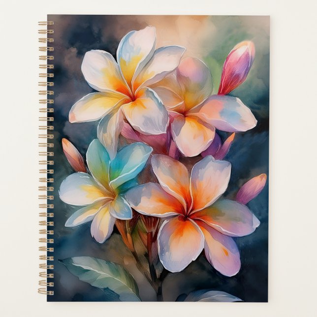 Agenda Colorful Plumeria Planner (Anverso)