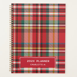 Agenda Colorida Plaid Classic personalizada 2025