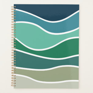 Agenda Coloridas olas oceánicas