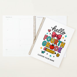 Agenda Colorido Hola Cuarto Grado