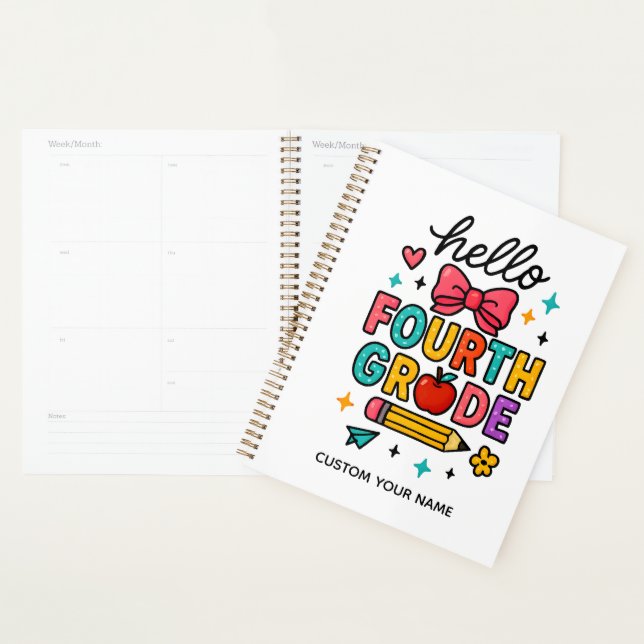 Agenda Colorido Hola Cuarto Grado (Demostración)