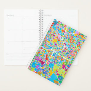 Agenda Colorido mapa de Atlanta