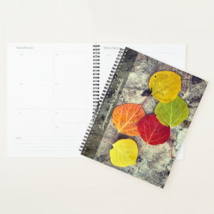 Agenda Colorido otoño, Aspen deja la foto personalizada