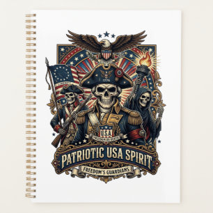 Agenda Comandante de cráneo colonial patriótico Sk oscuro