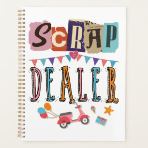 Agenda Comerciante de chatarra divertido scrapbooking