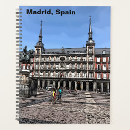 Agenda Cómic Art de una plaza en Madrid, España